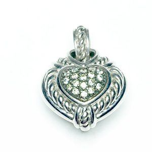 Judith Ripka Sterling Reversible Puffy Enhancer